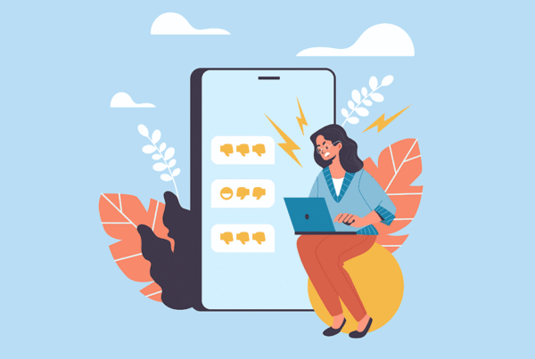 Negative social media feedback illustration