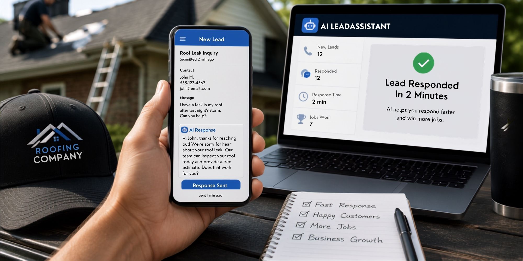 How Roofers Can Use AI to Respond to Leads Faster
