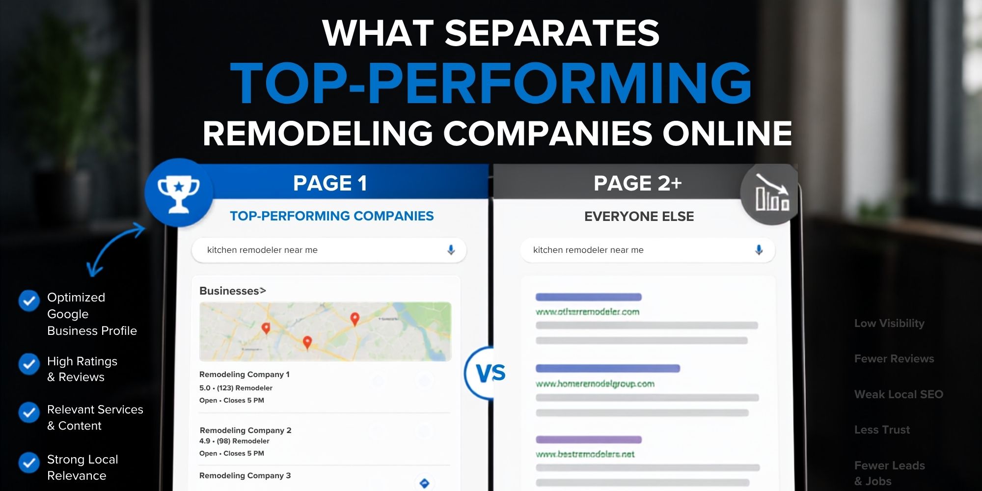 What Separates Top-Performing Remodeling Companies Online